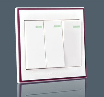 3 Gang 1 Way Plate…